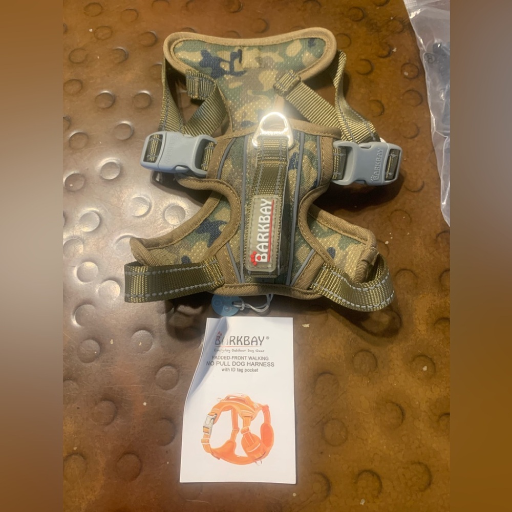 Barkbay Camo No Pull Reflective Dog Harness Small